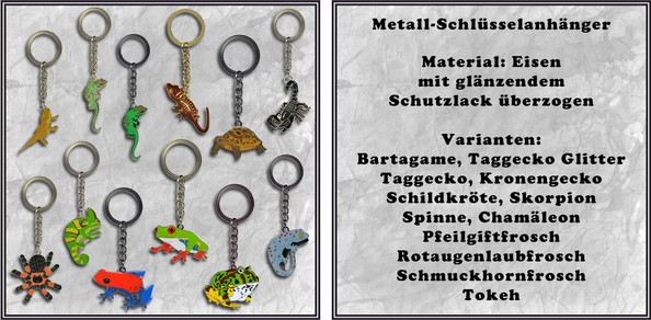 Metall-Schlsselanhnger Exoten